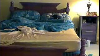 Sexy gay Trace and William make out and roll around on the bed as porn video