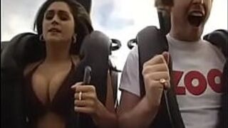 Sexy Girl Tests Saw Ride at Thorpe Park! porn video